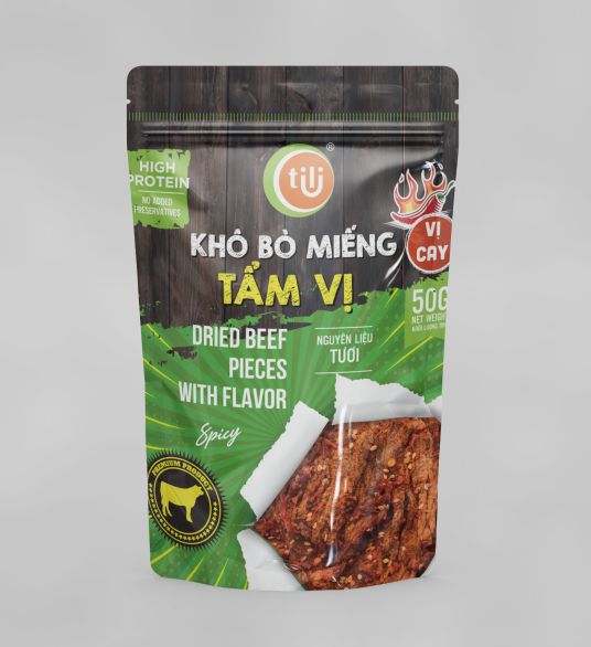 Khô bò miếng tẩm vị 50gr