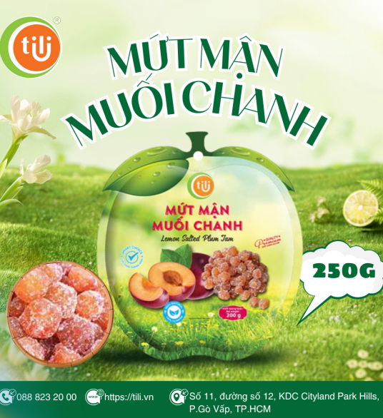 Mứt mận muối chanh 250gr