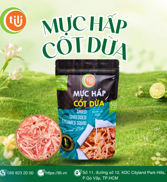 Mực hấp cốt dừa 50gr