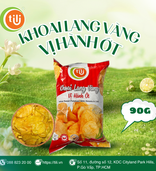 Snack khoai lang sấy hàng ớt 90g
