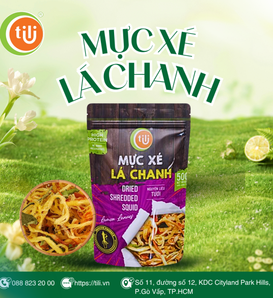 Mực xé lá chanh 50gr