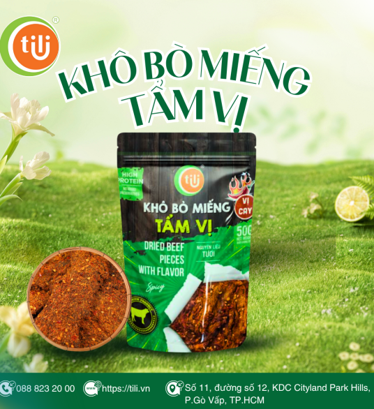 Khô bò miếng tẩm vị 50gr