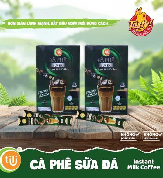 Cà phê hoà tan vị sữa đá