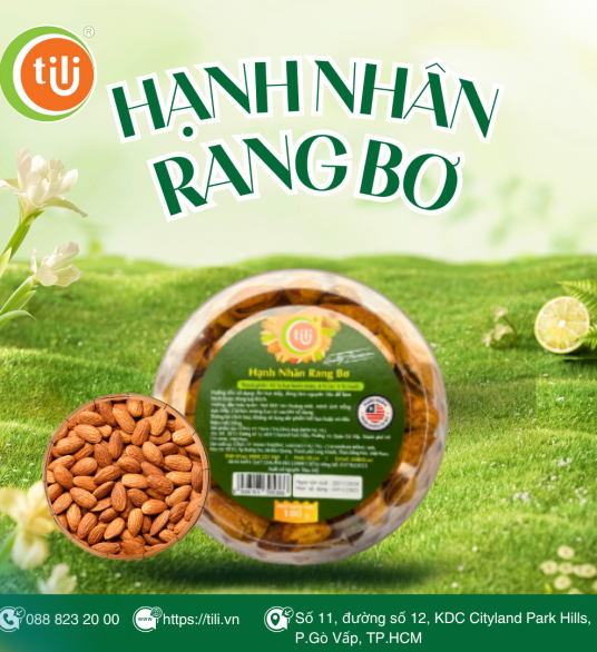Hạnh nhân rang bơ 180gr