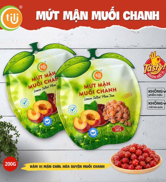 MỨT MẬN MUỐI CHANH